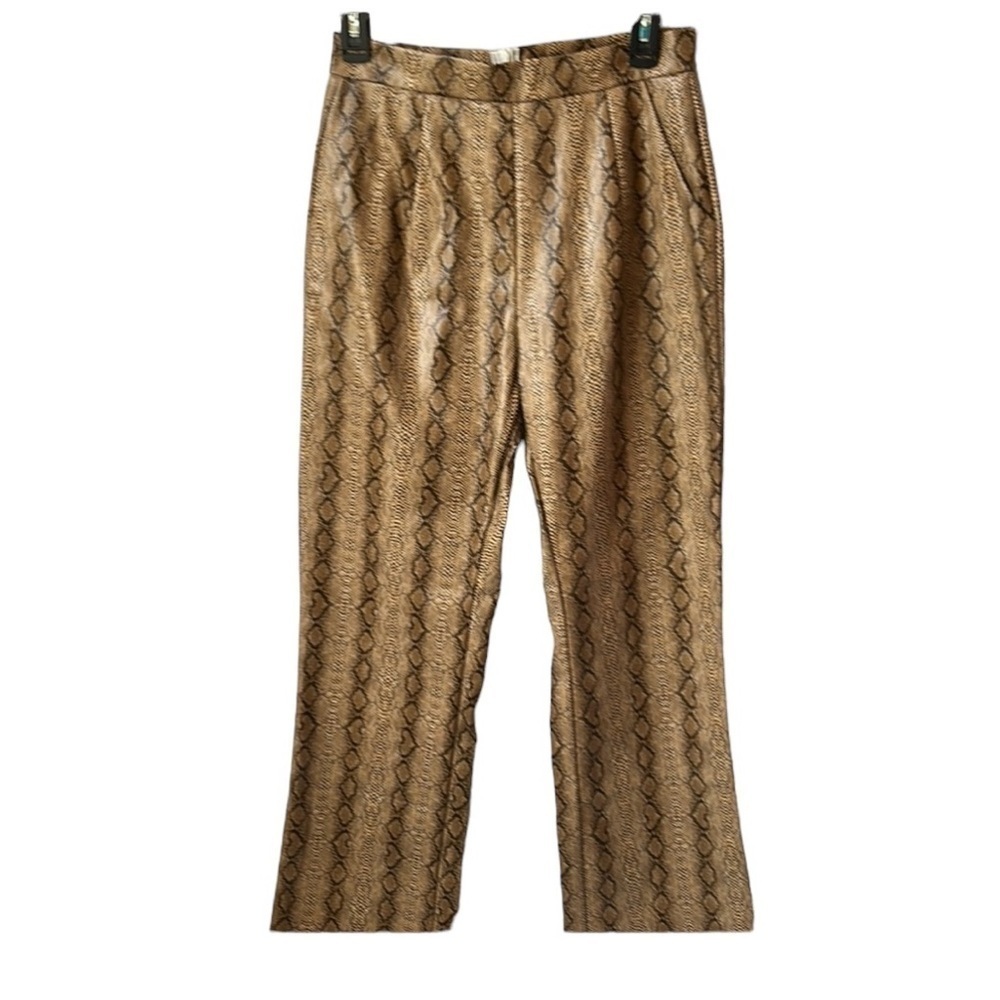 Reptile  print pants Leather Blend Medium